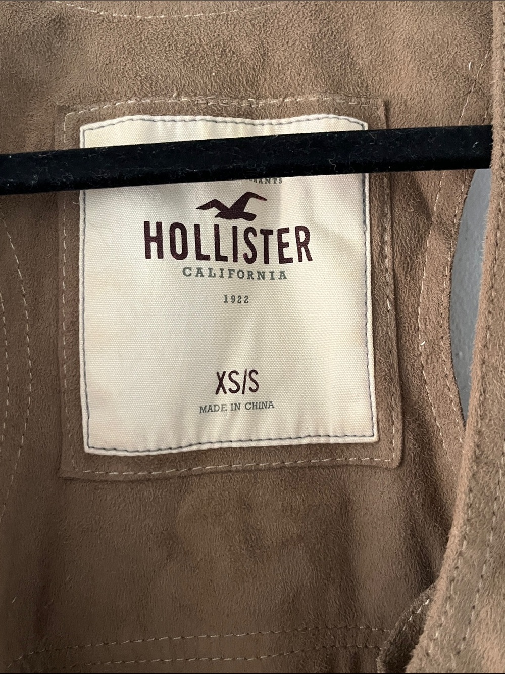 Hollister Brown Fringe Suede Vest - Picture 5 of 5